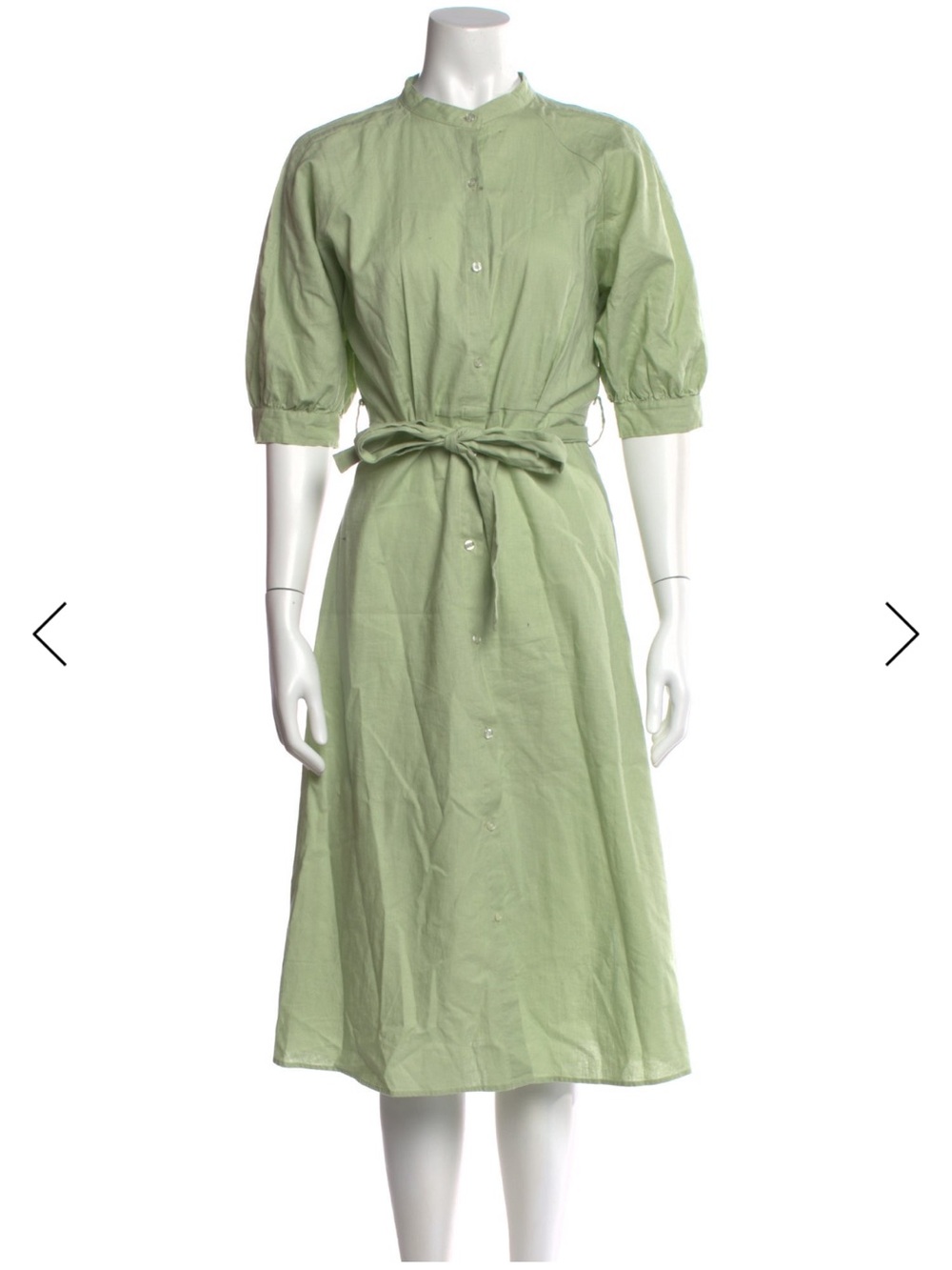 Saks Fifth Avenue Green Shirt Dress